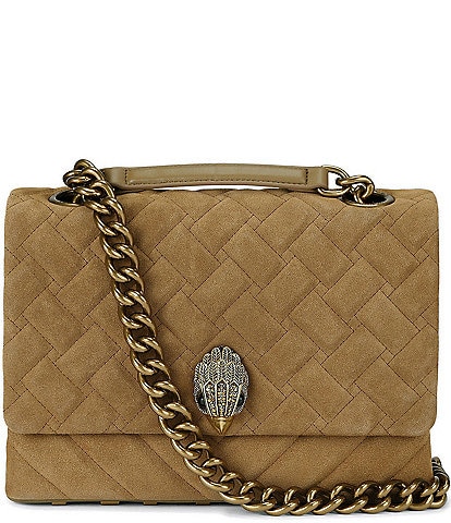 Kurt Geiger London Large Kensington Kurt Suede Shoulder Bag