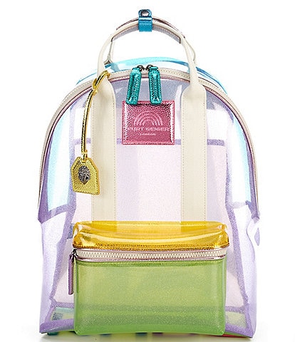 Kurt Geiger London Large Clear Vinyl Southbank Backpack