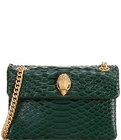 Kurt Geiger London Leather Green Mini Kensington Crossbody Bag