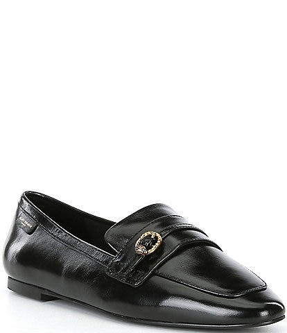 Kurt Geiger London Mayfair Slim Square Patent Leather Loafers