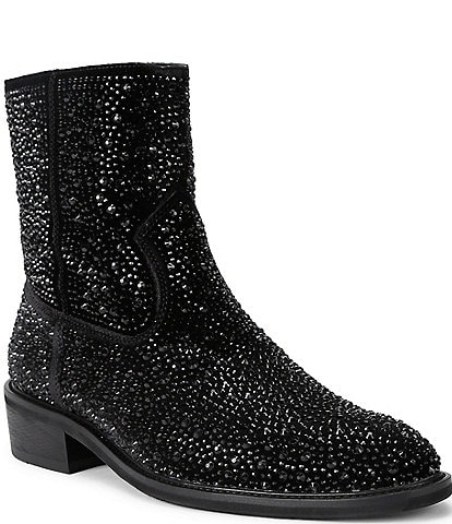Kurt Geiger London Men's Palmer Western Embellished Crystal Boots