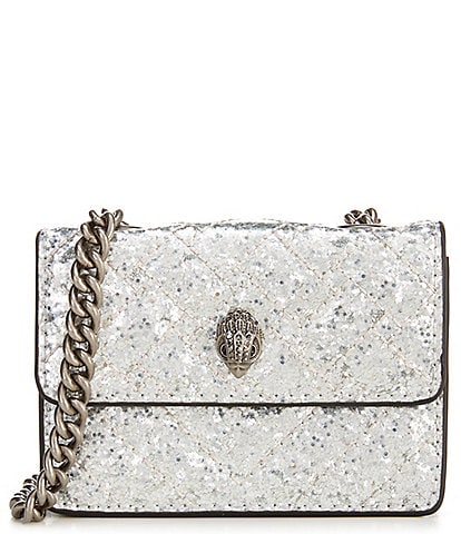 Kurt Geiger London Micro Metallic Sequin Chain Crossbody Bag
