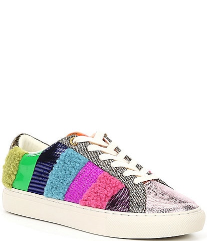 Kurt Geiger London Mixed Media Lane Stripe Sneakers