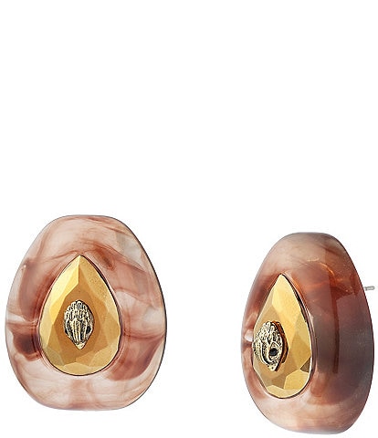 Kurt Geiger London Ophelia Eagle Statement Button Stud Earrings