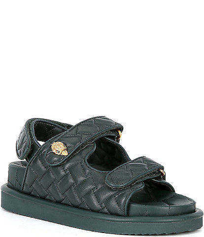 Kurt Geiger London Orson Quilted Leather Platform Sandals