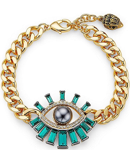 Kurt Geiger London Pearl Evil Eye Link Line Bracelet