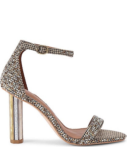 Kurt Geiger London Perspex Crystal Houndstooth Dress Sandals