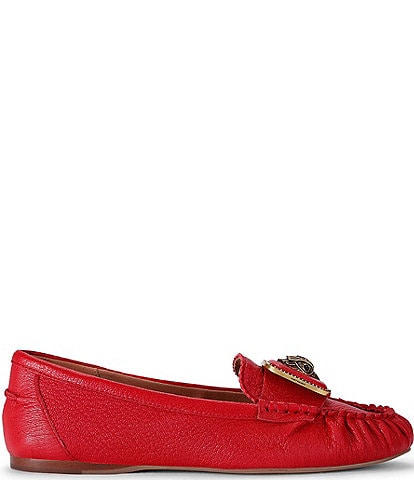 Kurt Geiger London Pimlico Leather Eagle Ornament Moccasins