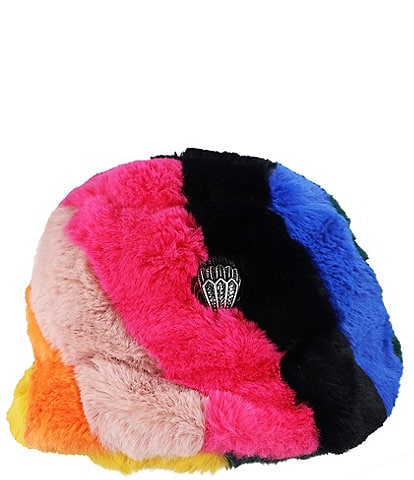 Kurt Geiger London Rainbow Faux Fur Bucket Hat