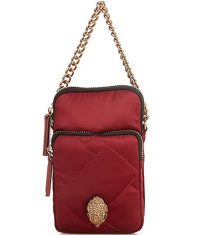 Kurt Geiger London Recycled Red Multi Pockets Crossbody Bag