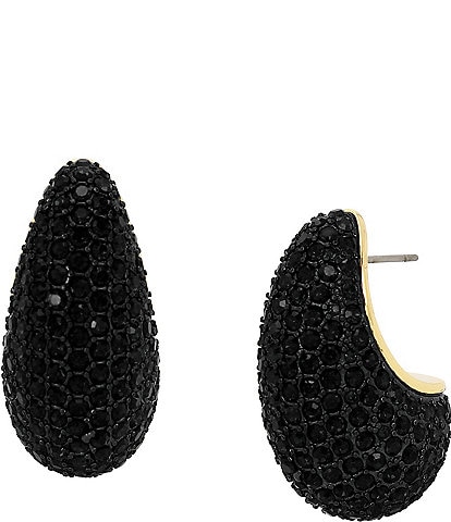 Kurt Geiger London Rhinestone Pav Dome Drop Earrings