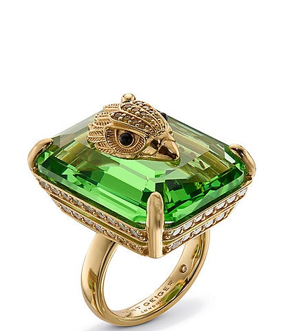 Kurt Geiger London Signature Eagle Crystal Statement Cocktail Ring