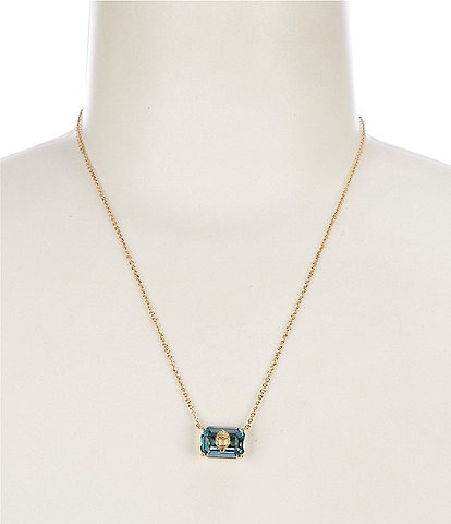 Kurt Geiger London Signature Eagle Gem Short Gold Pendant Necklace