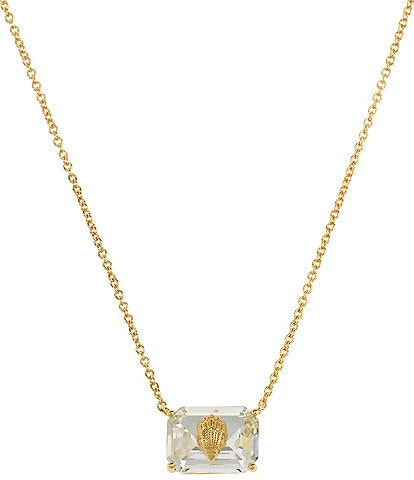Kurt Geiger London Signature Eagle Gem Short Gold Pendant Necklace