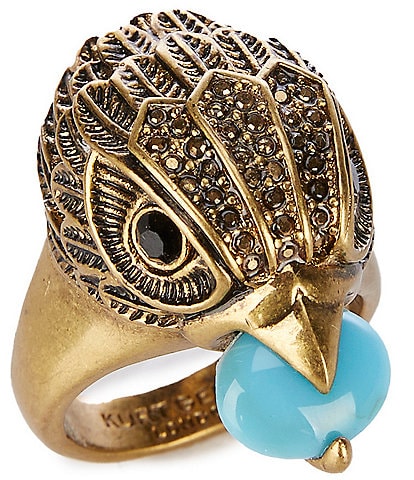 Kurt Geiger London Signature Eagle Stone Cocktail Ring