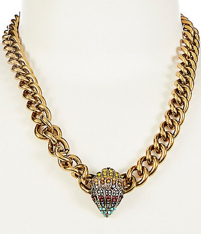 Kurt Geiger London Signature Eagle Stone Collar Necklace