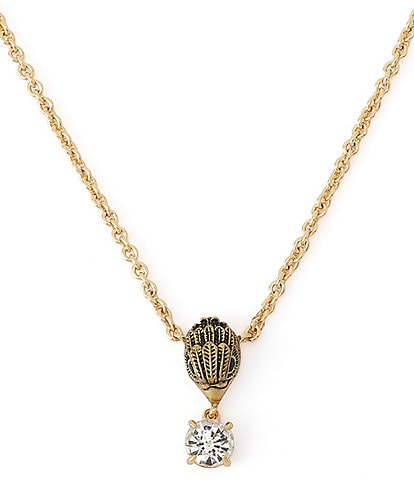 Kurt Geiger London Signature Eagle Stone Short Pendant Necklace