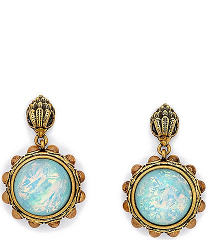 Kurt Geiger London Signature Eagle Vintage Cabochon Drop Earrings