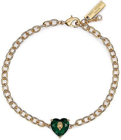 Kurt Geiger London Signature Heart Gem Charm Bracelet