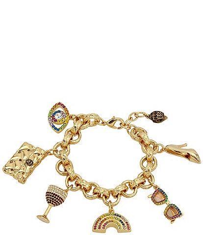 Kurt Geiger London Signature Mixed Charm Line Bracelet