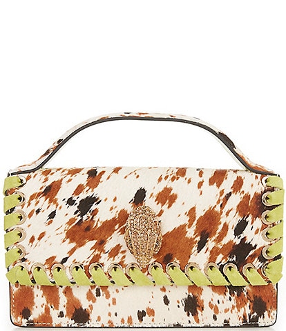 Kurt Geiger London Small Bond Top Handle Haircalf Satchel Bag