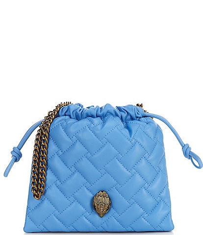 Kurt Geiger London Small Kensington Quilted Drawstring Bucket Bag