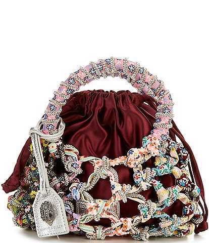 Kurt Geiger London Small Macrame Crystal Clutch