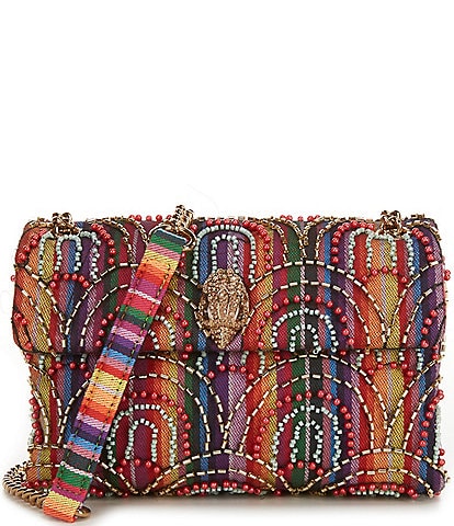 Kurt Geiger London Soft Medium Kensington Beaded Convertible Crossbody Bag
