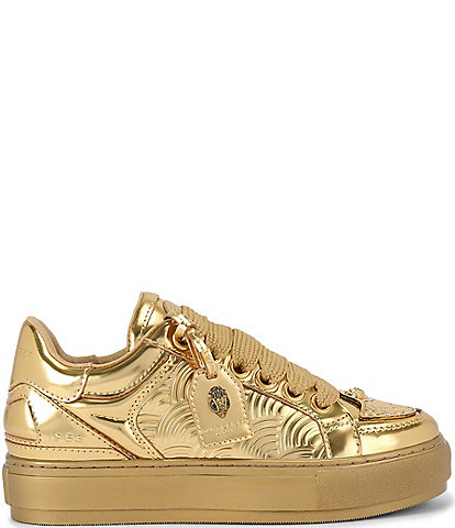 Gold tennis shoes online