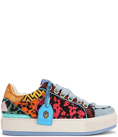 Kurt Geiger London Southbank Tag Suede Platform Sneakers