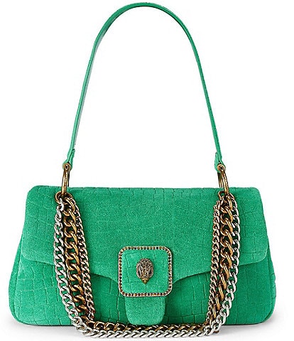 Kurt Geiger London Suede Mini Pimlico Solid Chain Crossbody Bag