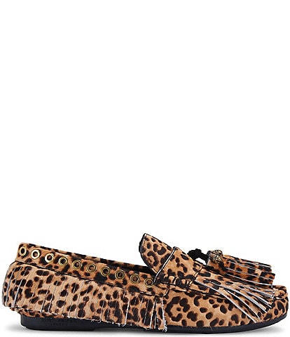 Kurt Geiger London Tassel Fringe Embellished Moccasins