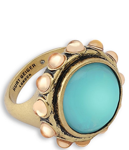 Kurt Geiger London Vintage Cabochon Cocktail Ring
