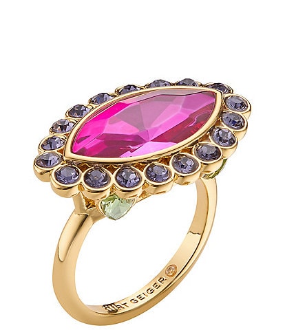 Kurt Geiger London Vintage Marquis Stone Cocktail Ring