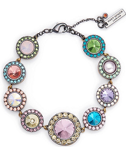 Kurt Geiger London Vintage Stone Gem Link Line Bracelet
