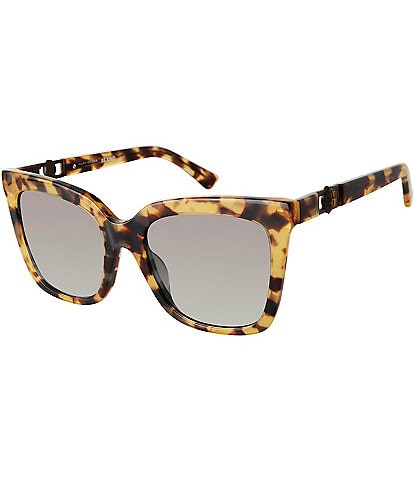 Kurt Geiger London Women's KGL1004 Havana Regent Small 53mm Square Sunglasses