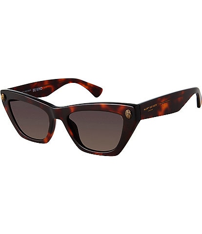 Kurt Geiger London Women's KGL1006 Shoreditch Small 51mm Havana Cat Eye Sunglasses