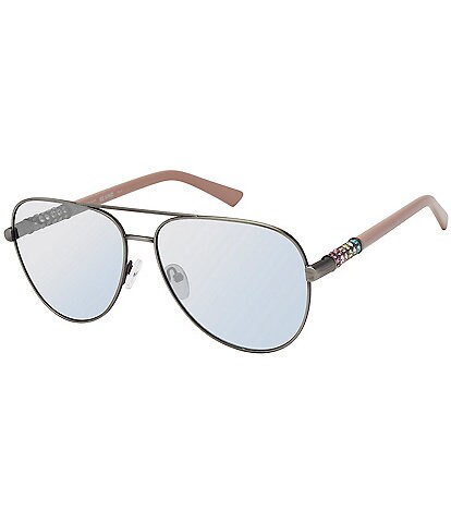 Kurt Geiger London Women's KGL1023 63mm Aviator Sunglasses