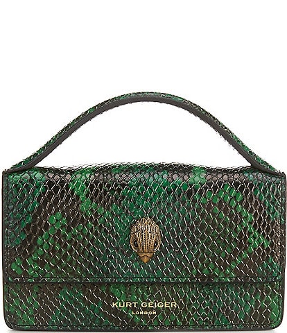 Kurt Geiger London XS Bond Green Top Handle Crossbody Bag