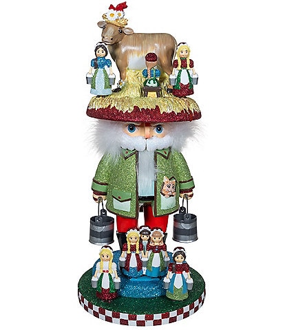 Kurt S. Adler 16.5" Hollywood Nutcrackers™ 8 Maids A Milking Nutcracker (8th in Series)