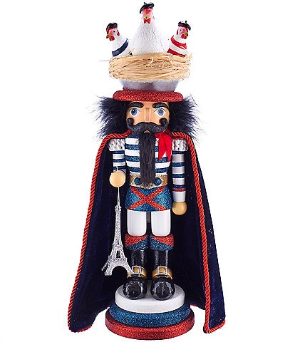 Kurt S. Adler 17.5#double; Hollywood Nutcrackers™ Three French Hens Nutcracker (3rd in Series)