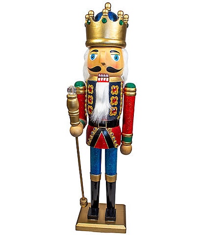 Kurt S. Adler 20#double; King With Staff Nutcracker