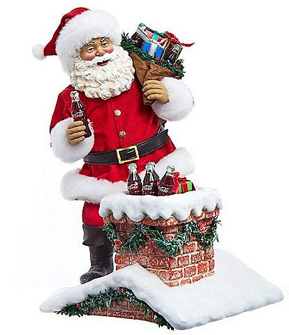 Kurt S. Adler Coca-Cola® Santa In Chimney Figurine