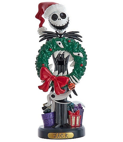 Kurt S. Adler Disney© The Nightmare Before Christmas Jack Skellington Wreath Nutcracker