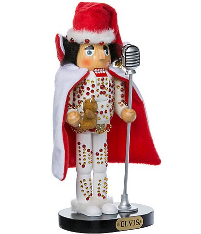 Kurt S. Adler Elvis Presley® In White Suit 10#double; Nutcracker