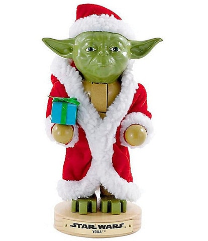 Kurt S. Adler Star Wars™ 9#double; Yoda in Santa Robe Nutcracker