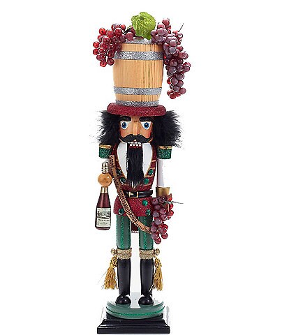 Kurt S. Adler Wine Hollywood Collection Christmas Wine Barrel Hat Nutcracker