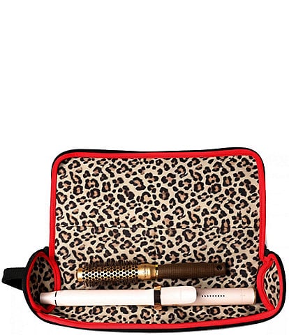 KUSSHI Leopard Travel Hair Tools Case