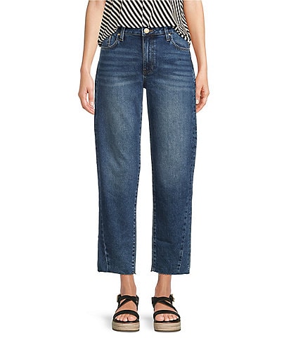 KUT from the Kloth Ashley High Rise Barrel Denim Jeans