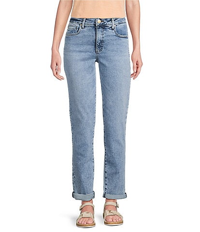 Kut from the Kloth Catherine Stretch Denim High Rise Cuffed Boyfriend Jeans